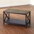 The Lakeside Collection Two-Tone Farmhouse Living Room Collection - Black Coffee Table