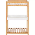 Akio 3 Tier Shelf - Indoor - STG1915 - White/Natural - Safavieh