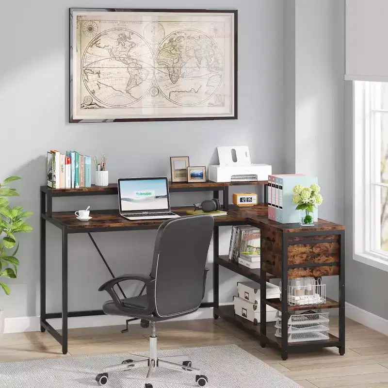 Bureau d'angle informatique Lantine L