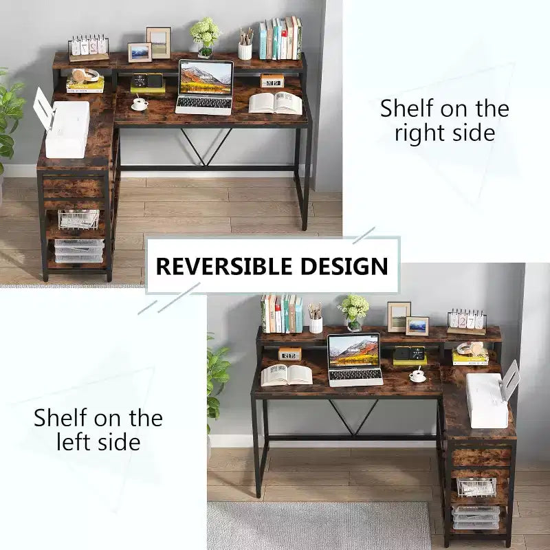 Bureau d'angle informatique Lantine L