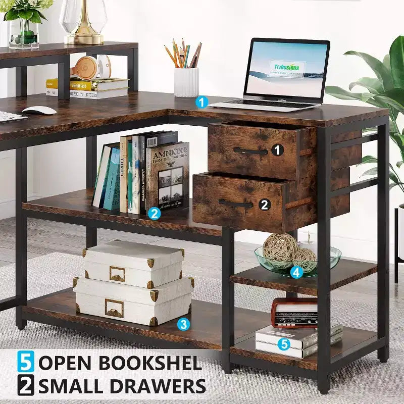 Bureau d'angle informatique Lantine L