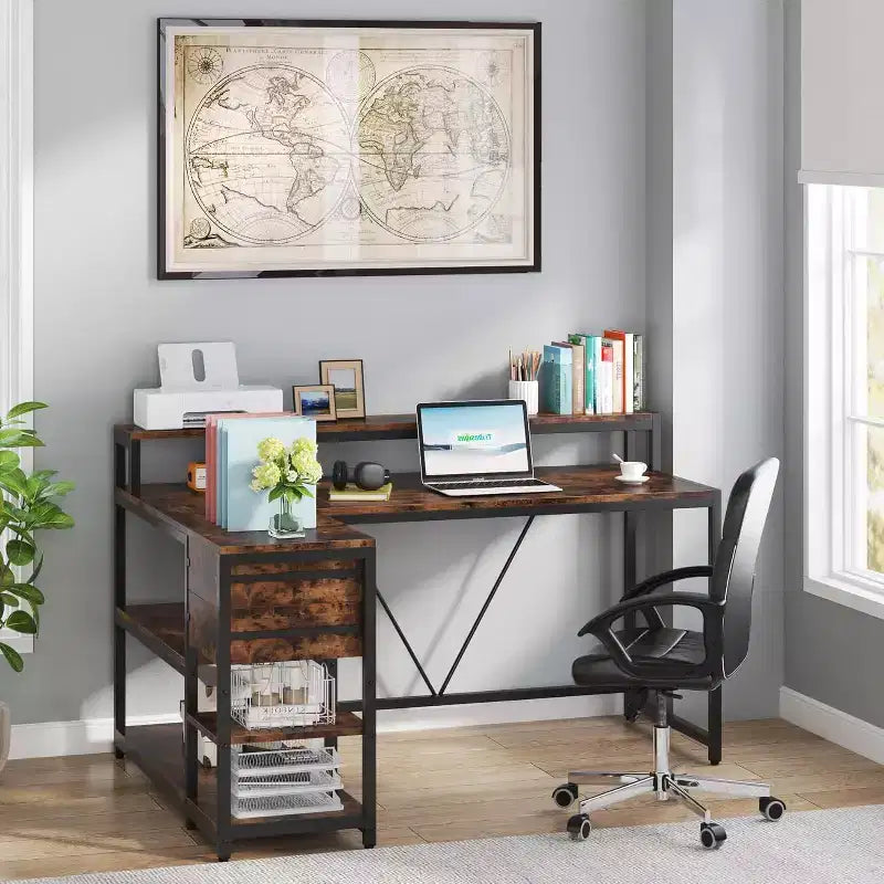 Bureau d'angle informatique Lantine L