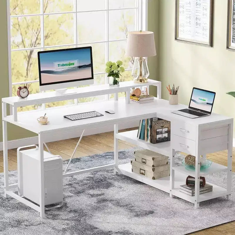 Bureau d'angle informatique Lantine L
