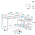 Bureau d'angle informatique Lantine L