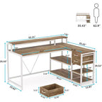 Bureau d'angle informatique Lantine L