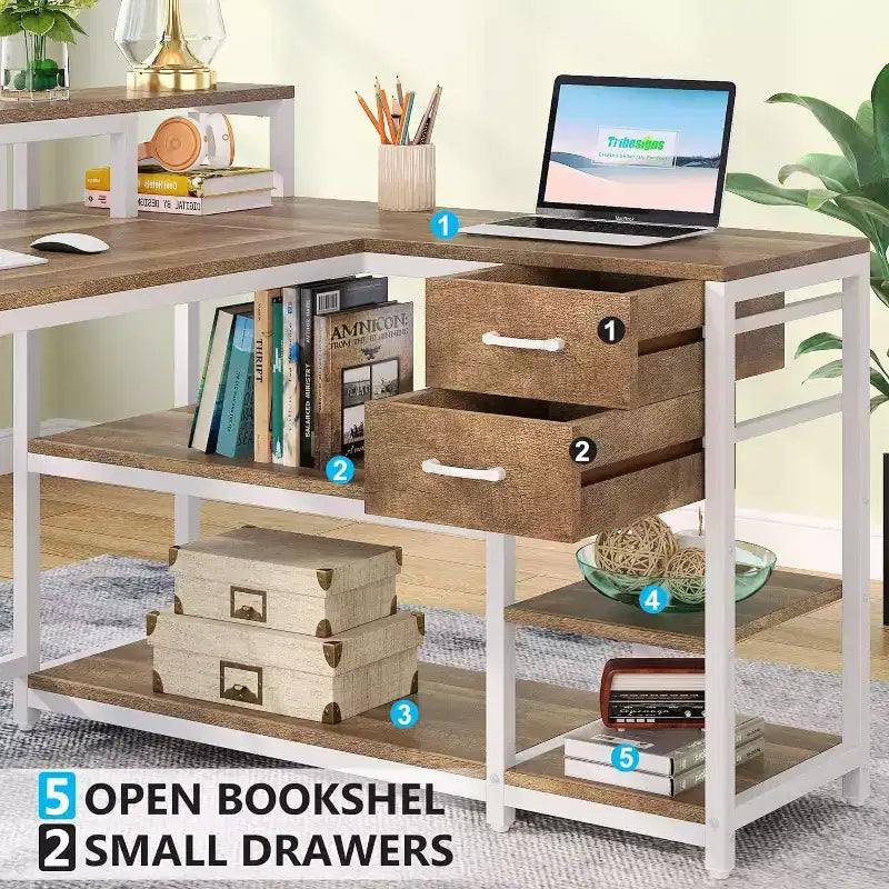 Bureau d'angle informatique Lantine L