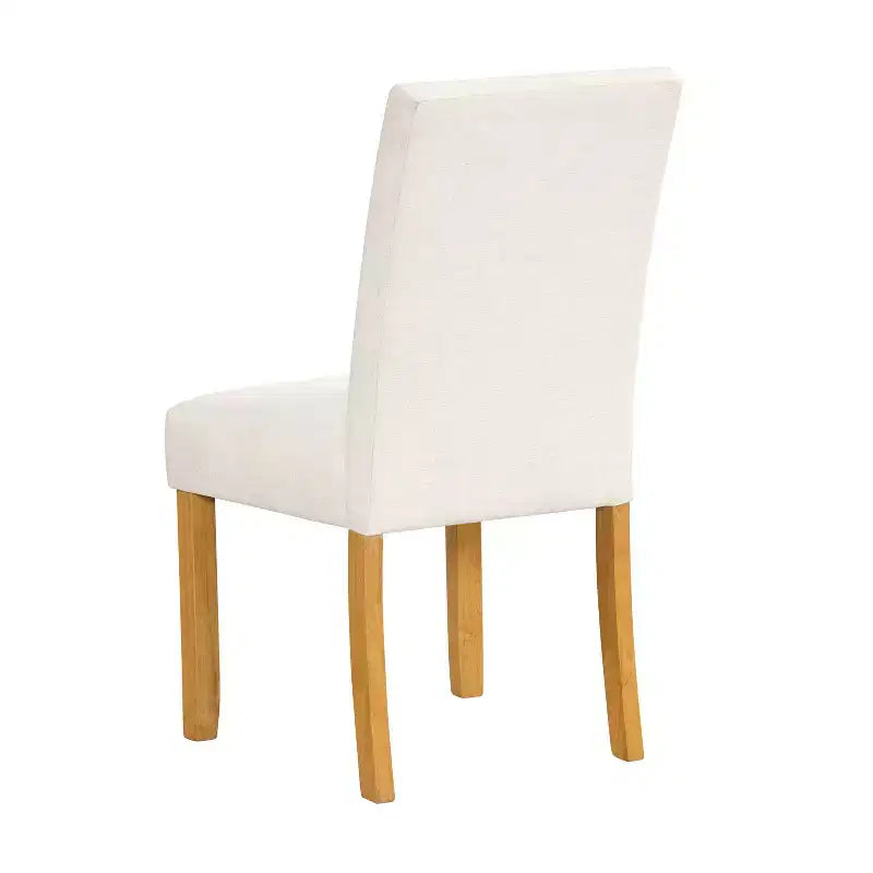 HomePop - Lot de 2 chaises de salle à manger, dossier capitonné, cadre en contreplaqué, capacité