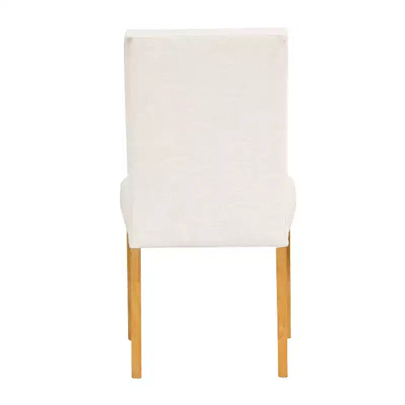 HomePop - Lot de 2 chaises de salle à manger, dossier capitonné, cadre en contreplaqué, capacité