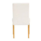 HomePop - Lot de 2 chaises de salle à manger, dossier capitonné, cadre en contreplaqué, capacité
