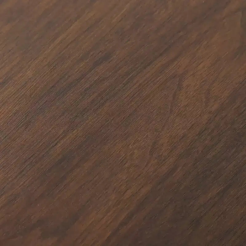 Dovelina Table de salle à manger ronde du milieu du siècle, table de cuisine en bois pour 4 personnes - Noyer