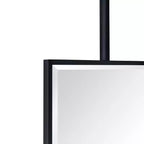 Miroir de salle de bain rectangulaire mural TEHOME Seren 20 po L x 30 po H avec cadre en métal noir mat