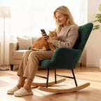 JIONJOY Fauteuil à bascule rembourré