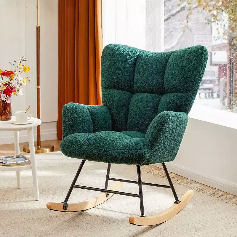 JIONJOY Fauteuil à bascule rembourré