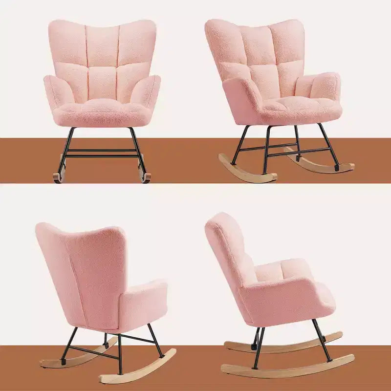 JIONJOY Fauteuil à bascule rembourré