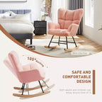 JIONJOY Fauteuil à bascule rembourré