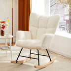 JIONJOY Fauteuil à bascule rembourré