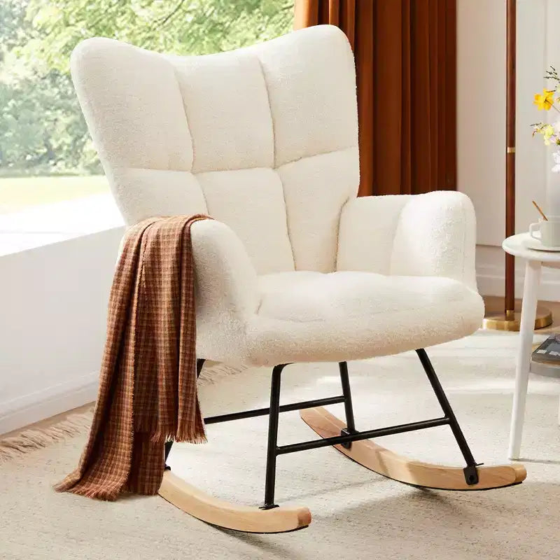 JIONJOY Fauteuil à bascule rembourré