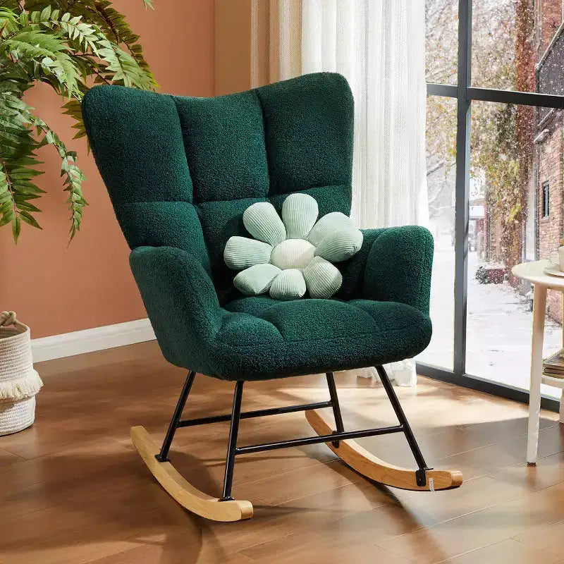 JIONJOY Fauteuil à bascule rembourré