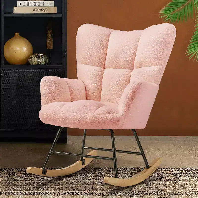 JIONJOY Fauteuil à bascule rembourré