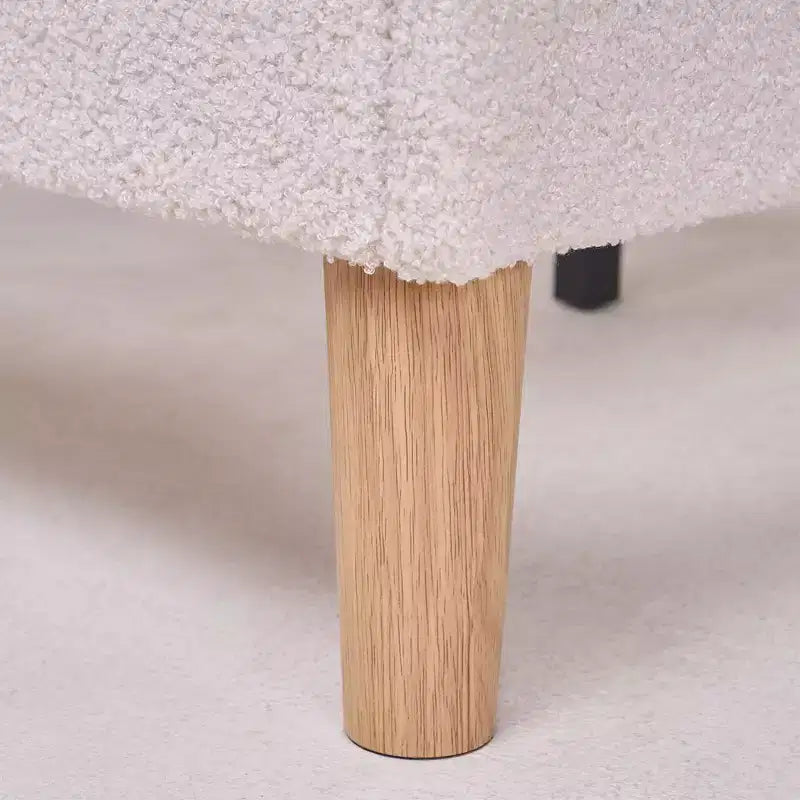 Cadre de lit en bois pour enfants en forme de nuage VECELO, lit plateforme rembourré avec tête de lit réglable, pas besoin de sommier tapissier