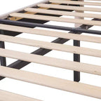 Cadre de lit en bois pour enfants en forme de nuage VECELO, lit plateforme rembourré avec tête de lit réglable, pas besoin de sommier tapissier