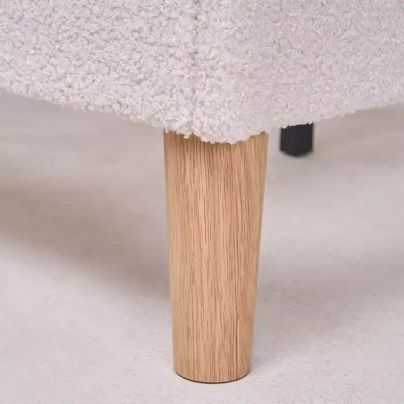 Cadre de lit en bois pour enfants en forme de nuage VECELO, lit plateforme rembourré avec tête de lit réglable, pas besoin de sommier tapissier