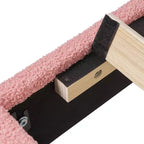 Cadre de lit en bois pour enfants en forme de nuage VECELO, lit plateforme rembourré avec tête de lit réglable, pas besoin de sommier tapissier