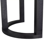 Table à manger 95L pour 8 personnes, tables de cuisine rectangulaires en bois massif de style ferme classique, Noir - HABITRIO