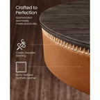 VASAGLE Collection EKHO - Table de bar ronde réglable en hauteur avec rangement
