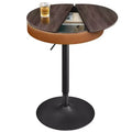 VASAGLE EKHO Collection - Height Adjustable Round Bar Table with Storage