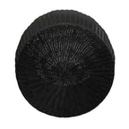Table d'appoint en tonneau tressé Household Essentials, noir