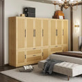 Ensemble de rangement de placard d'armoire familial style rotin 110W