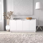 Table Console Buffet à 4 Portes Simplement Moderne Prepac