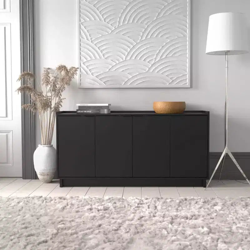 Table Console Buffet à 4 Portes Simplement Moderne Prepac