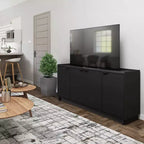 Table Console Buffet à 4 Portes Simplement Moderne Prepac