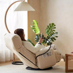 Chaise de jeu pivotante à 360°, chaise ergonomique réglable sur 5 niveaux avec sac de siège à ressort intégré, chaise de sol avec support de téléphone, fauteuil paresseux, bascule de jeu