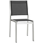 Ensemble de salle à manger extérieur en aluminium Shore 9 pièces