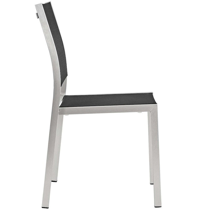 Ensemble de salle à manger extérieur en aluminium Shore 9 pièces