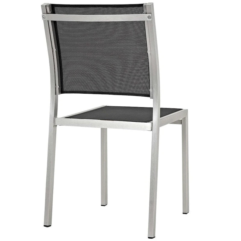 Ensemble de salle à manger extérieur en aluminium Shore 9 pièces