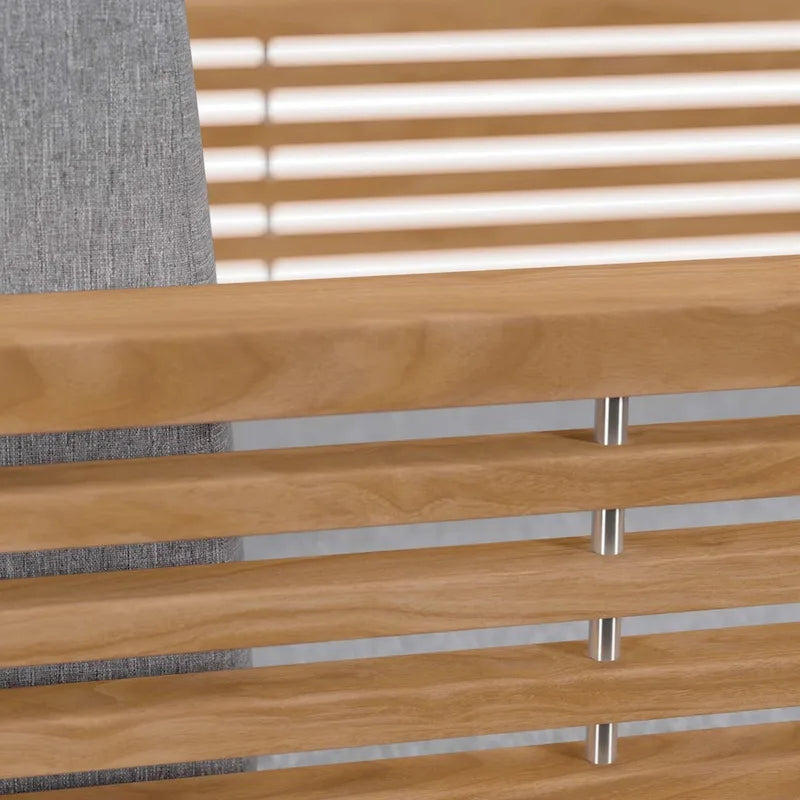 Ensemble de patio extérieur en teck 6 pièces Carlsbad