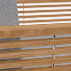 Ensemble de patio extérieur en teck 6 pièces Carlsbad