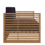 Ensemble de patio extérieur en teck 6 pièces Carlsbad
