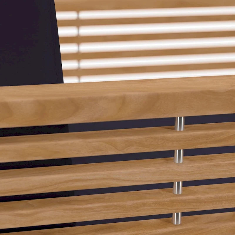 Ensemble de patio extérieur en teck 6 pièces Carlsbad