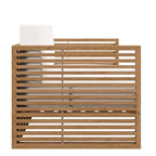 Ensemble de patio extérieur en teck 6 pièces Carlsbad