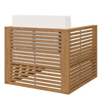 Ensemble de patio extérieur en teck 6 pièces Carlsbad