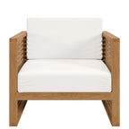 Ensemble de patio extérieur en teck 6 pièces Carlsbad