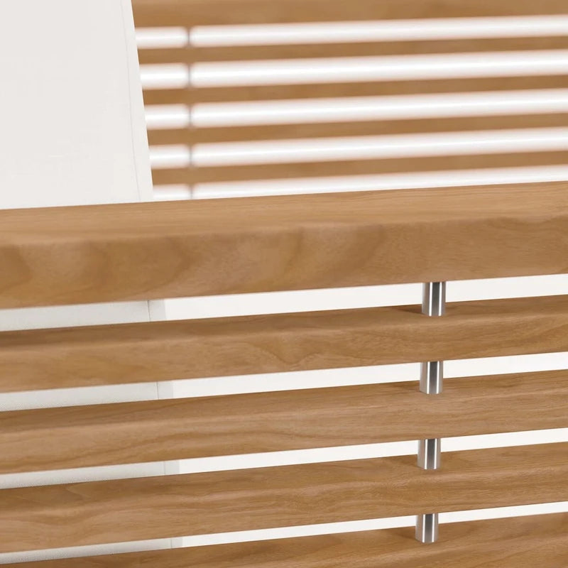 Ensemble de patio extérieur en teck 6 pièces Carlsbad
