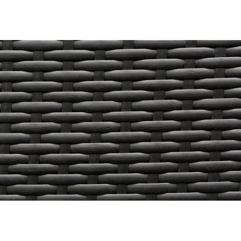 Ohana Outdoor Patio Ensemble Sectionnel 5 Pièces en Osier Noir avec Coussins - Aucun Assemblage Nécessaire