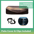 Ohana Outdoor Patio Ensemble Sectionnel 5 Pièces en Osier Noir avec Coussins - Aucun Assemblage Nécessaire