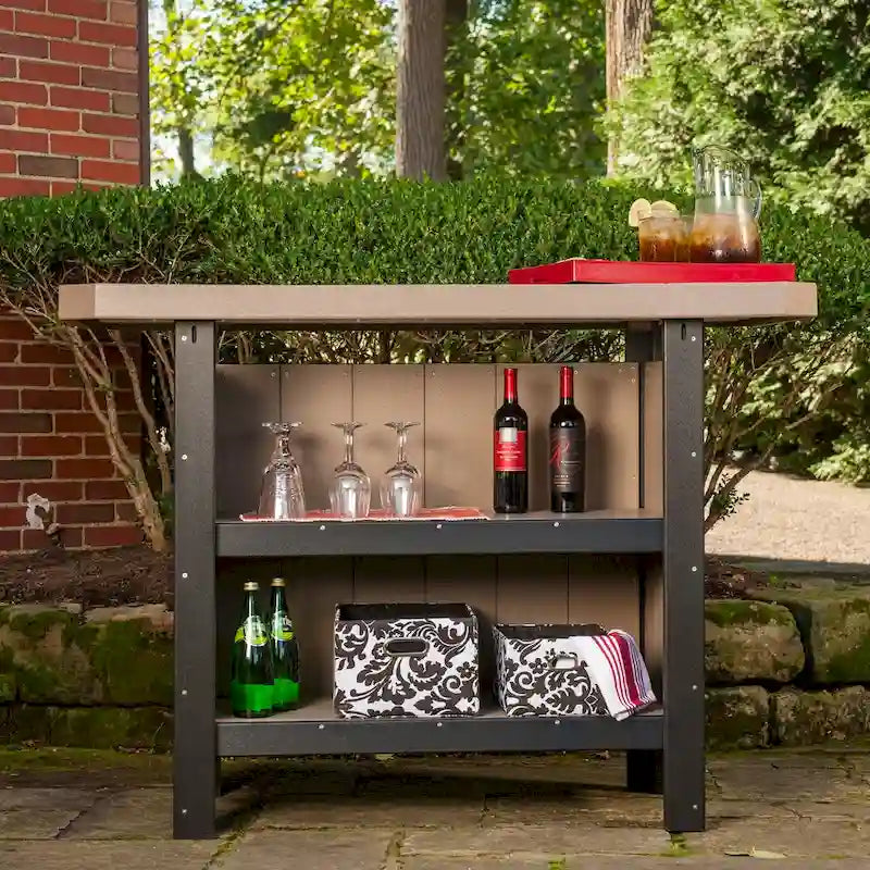 Bar de service en poly bois